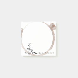 Bloco De Notas Mancha do anel de café