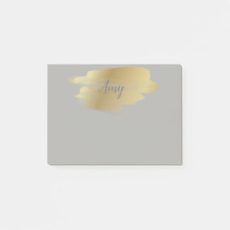 Bloco De Notas Manchas Douradas personalizadas Postam as notas