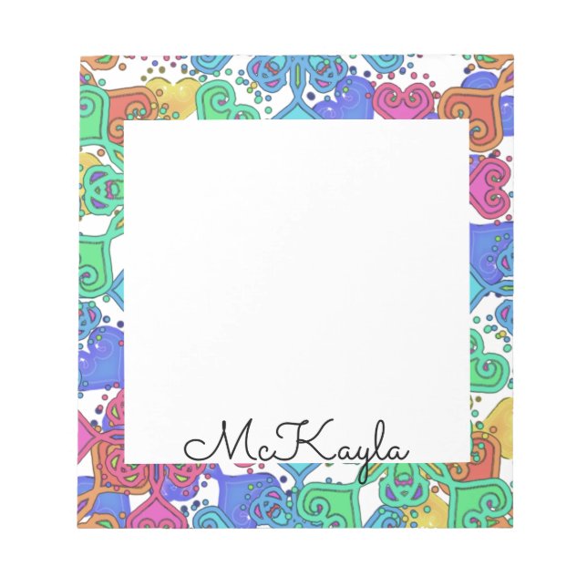 Bloco De Notas "Mandala Colorido" (Frente)