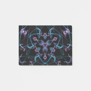 Bloco De Notas Mandala de triângulo roxo e azul