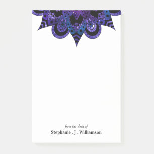 Bloco De Notas Mandala Galaxy Name Posta-It Notes