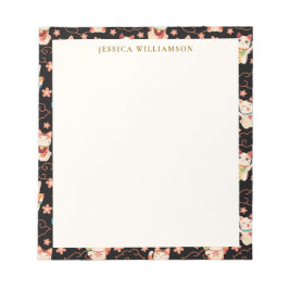 Bloco De Notas Maneki Neko Lucky Cats Personalized Name