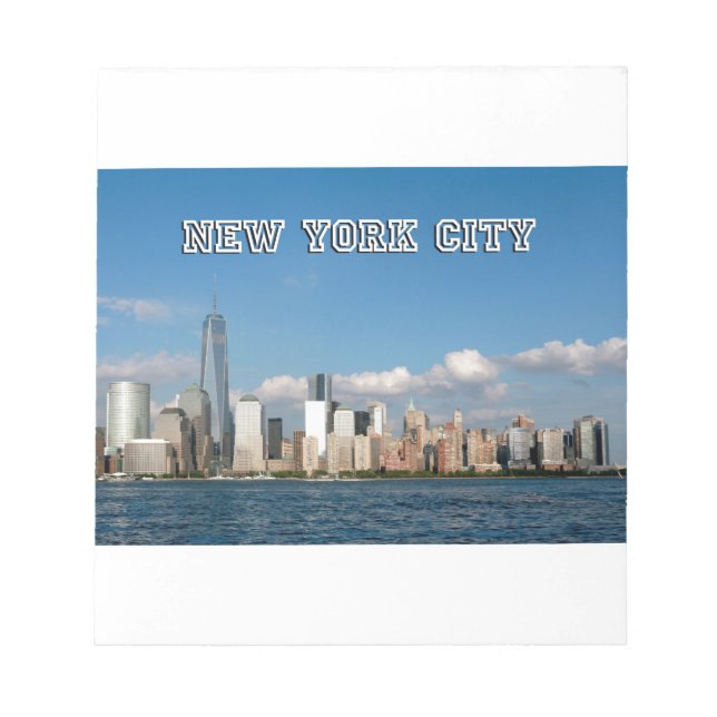 Bloco De Notas Manhattan Skyline Nova Iorque USA (Frente)