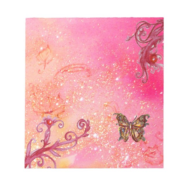 BLOCO DE NOTAS MANTEIGA EM PINK FUCHSIA ESPUKLES (Frente)