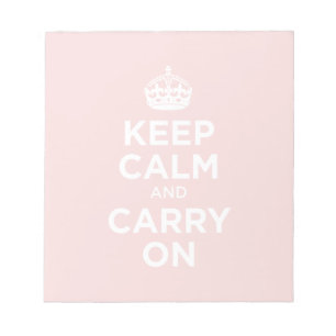 Bloco De Notas Mantenha a calma e continue