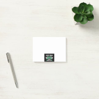 Bloco De Notas Mantenha Calma E Jogue Em Notas De Posto