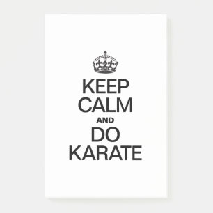 Bloco De Notas MANTENHA CALMO E FAÇA KARATE.ai