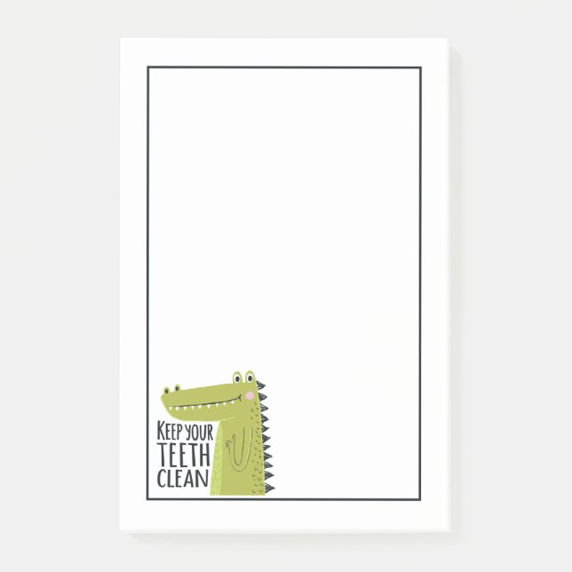 Bloco De Notas Mantenha seus dentes limpos (Frente)