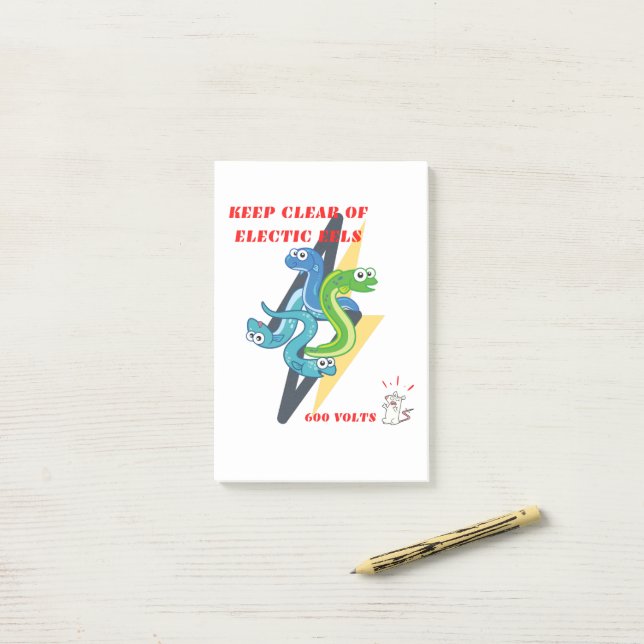 Bloco De Notas Manter Livre De Enguias Elétricas (Na mesa)