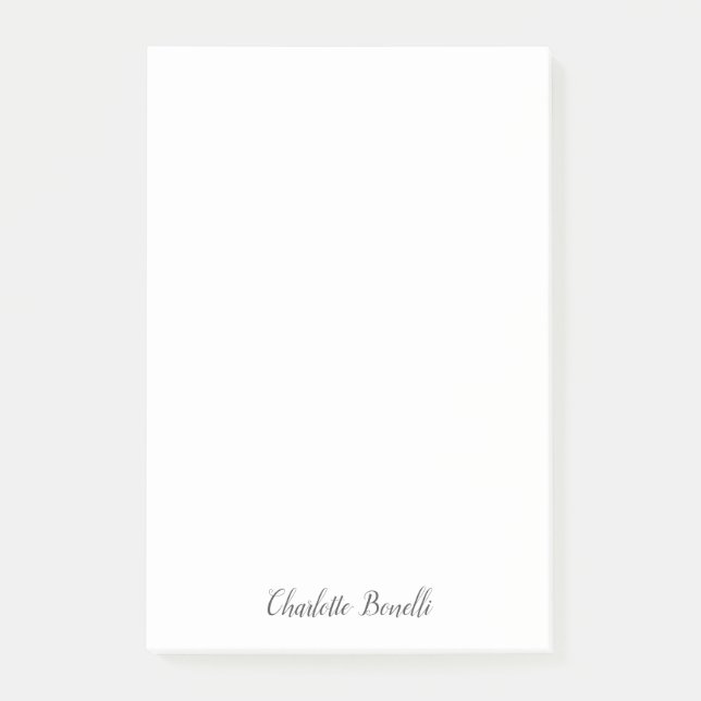 Bloco De Notas Manuscrito mínimo profissional moderno (Frente)