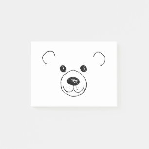 Bloco De Notas Mão Desenhada Urso Muito Bonito O Urso Mais Cort