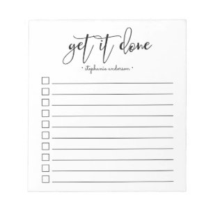 Bloco De Notas Mão-Letada Faça-o Personalizado