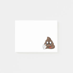 Bloco De Notas Mãos do sinal de paz de Emoji do tombadilho