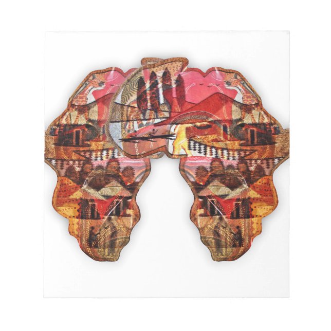 Bloco De Notas Mapa Africano: Celebrar a Estação com a Cultura (Frente)