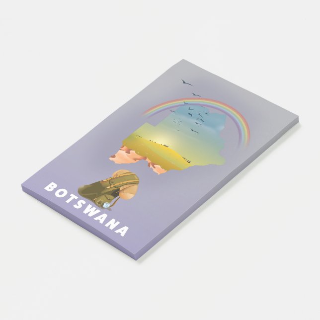 Bloco De Notas mapa Botsuana (Inclinado)