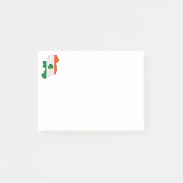 Bloco De Notas Mapa da Irlanda (Frente)