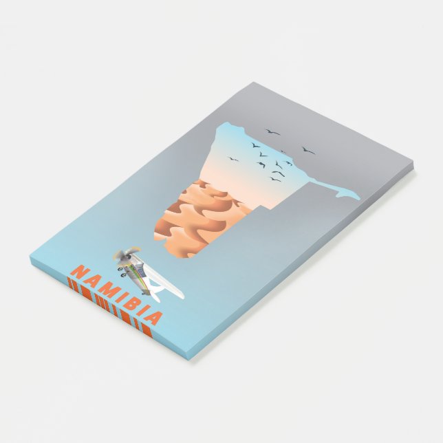 Bloco De Notas Mapa da Namíbia (Inclinado)