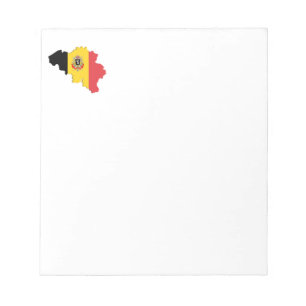 Bloco De Notas Mapa de Bélgica