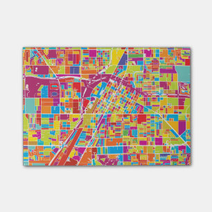 Bloco De Notas Mapa de Las Vegas colorido, Nevada