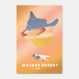 Bloco De Notas Mapa do Deserto de Mojave nos EUA