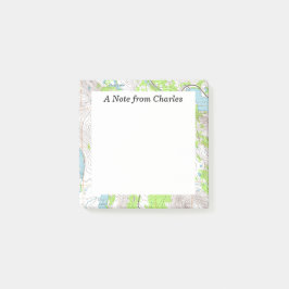 Bloco De Notas Mapa Topográfico Personalizado