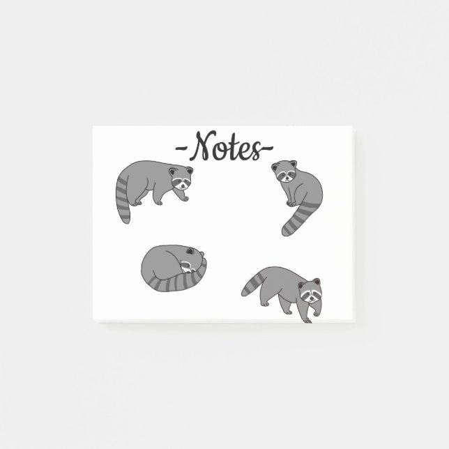 Bloco De Notas Mapaches (Frente)