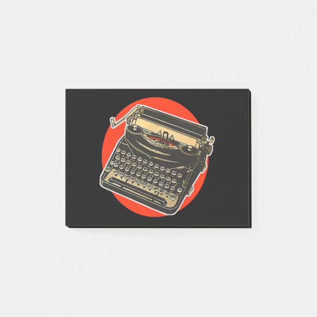 Bloco De Notas Máquina de escrever Vintage (Frente)