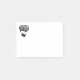 Bloco De Notas Máquina de Voo Design a Preto e Branco