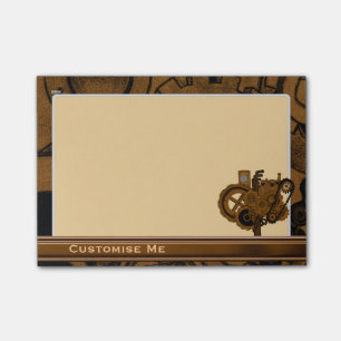 Bloco De Notas Maquinaria de Steampunk (cobre)