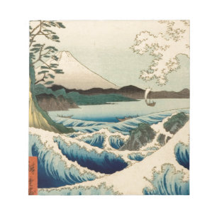 Bloco De Notas Mar Japonês de Satta Hiroshige Art