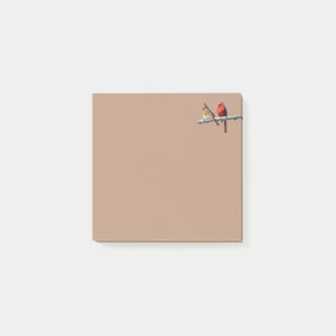 Bloco De Notas Maravilhas silenciosas postam as notas dos Cardeal