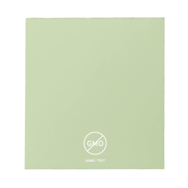 Bloco De Notas Marca natural ecológica não transgênica personaliz (Frente)
