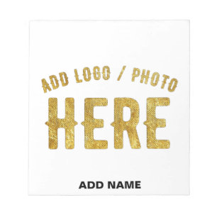 BLOCO DE NOTAS MARCA VERIFICADA BRANCA PERSONALIZÁVEL MODERNA