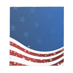 Bloco De Notas Marca Wavy USA/SAD, estrelas, jogos de sochi