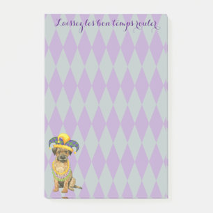 Bloco De Notas Mardi Gras Border Terrier