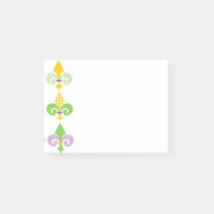 Bloco De Notas Mardi Gras Fleur de Lis