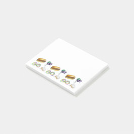 Bloco De Notas Mardi Gras Necklace Miçanga Bourbon Street NOLA