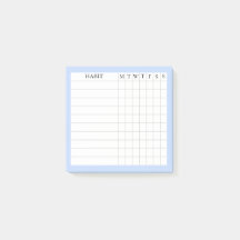 Margaret Collection Habit Tracker em Azul