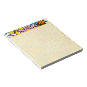 Bloco De Notas Margaridas funky