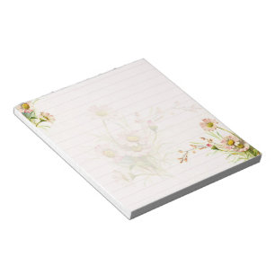 Bloco De Notas Margaridas rosas
