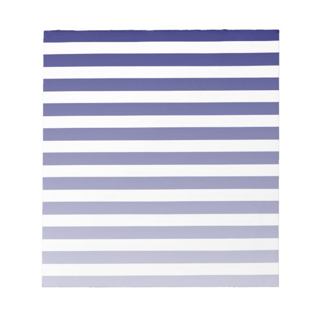Bloco De Notas Marinho azul e faixas brancas de doces (Frente)