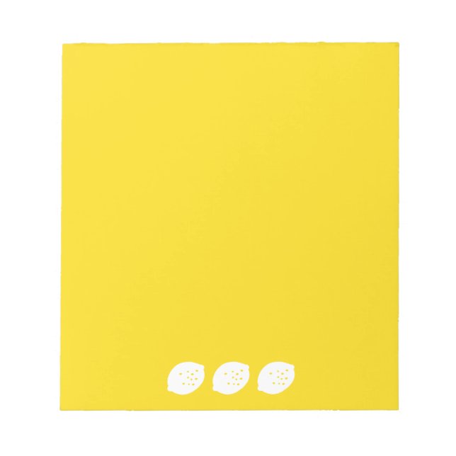 Bloco De Notas Marinho Blue Lemon Art - Refrescando o Citrus Desi (Frente)