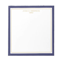 Marinho Elegante Azul Dourado Personalizado
