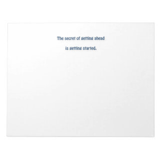 Bloco De Notas Mark Twain Cote - O segredo de ir adiante é...