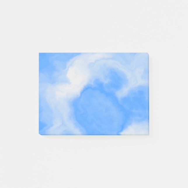 Bloco De Notas Mármore Azul e Branco  (Frente)