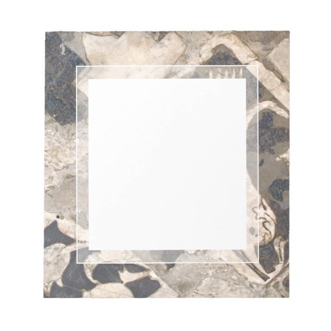 Bloco De Notas Mármore italiano antigo arquitetônico elegante (Frente)