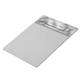 Bloco De Notas Mármore Negro e Branco