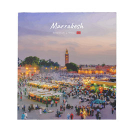 Bloco De Notas Marrakesh, Marrocos - Praça Jemaa el Fnaa