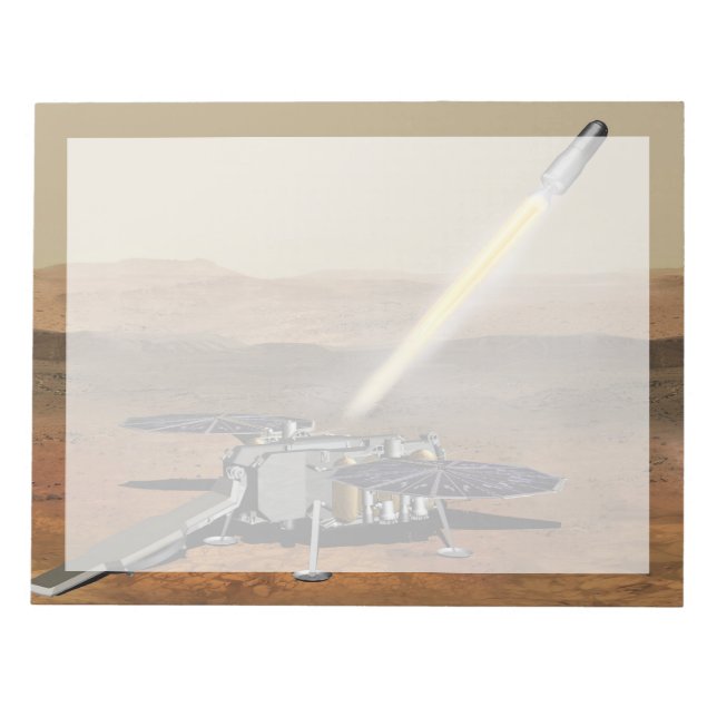 Bloco De Notas Mars Ascent Vehicle Lançado De Marte. (Frente)