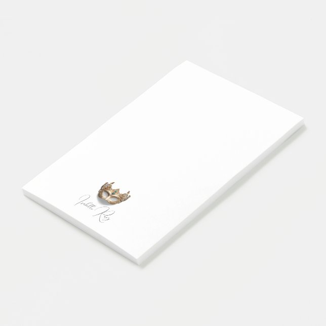 Bloco De Notas Máscara de Mascarada personalizada (Inclinado)